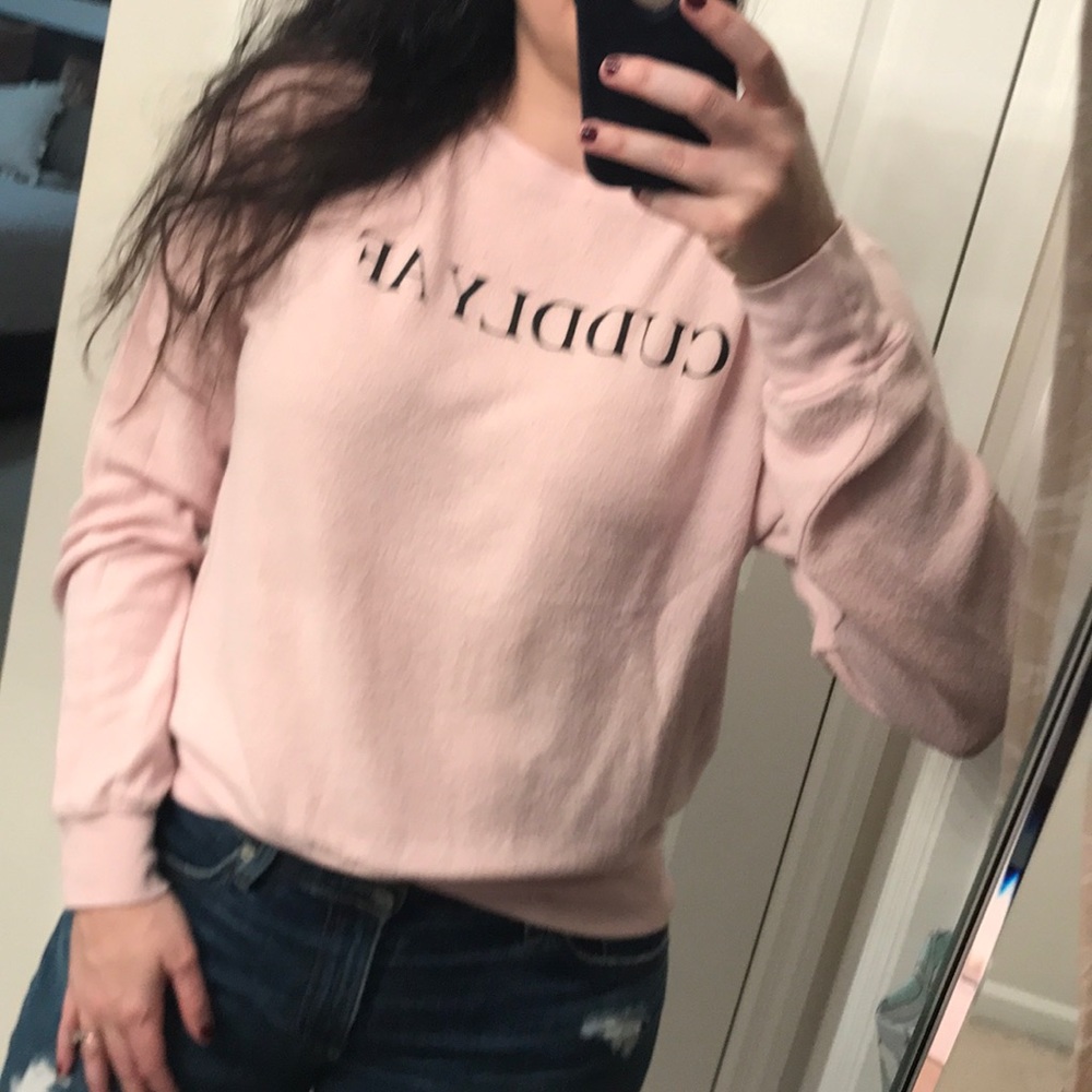 Wildfox graphic crew sweater